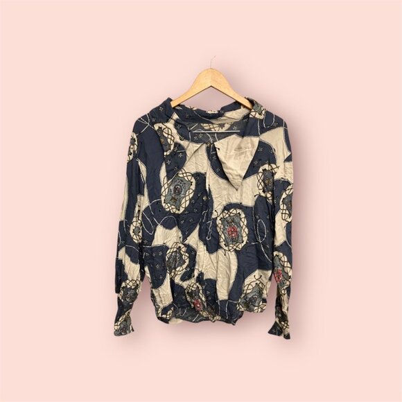 Vintage Nautical Shirt with Dagger Collar - Picture 1 of 10